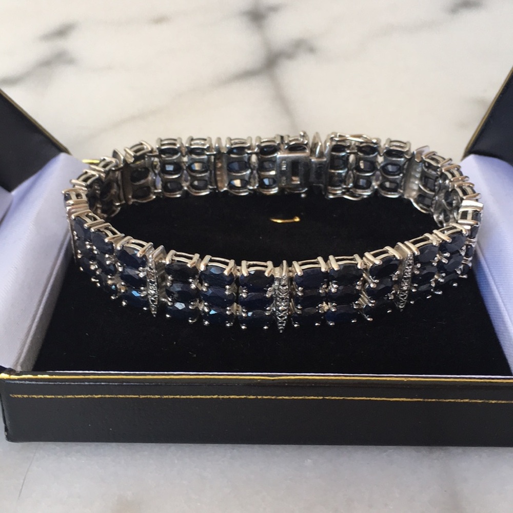 SALE! ✨Beautiful Sterling and Sapphire Bracelet✨